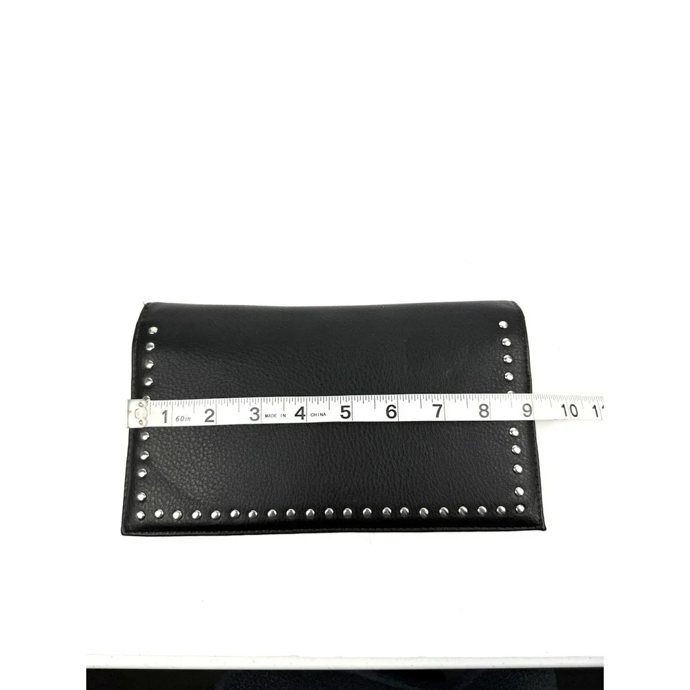 International Concepts 3 In 1 Wallet Black Faux Leather Passport Travel NEW